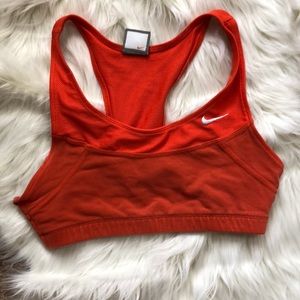 Nike orange sports bra
